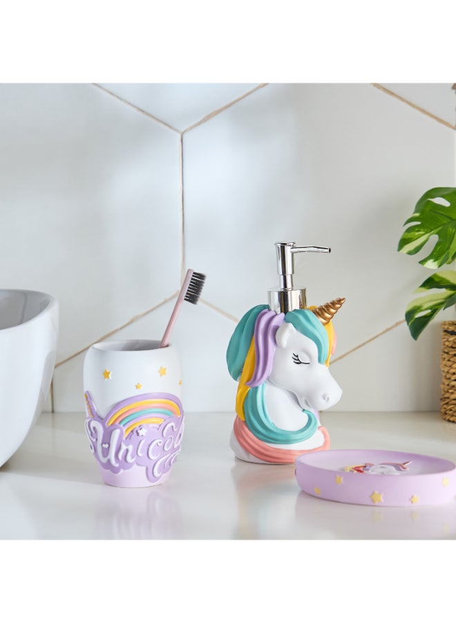 Home Box Unicorn Resin Brush Stand - For Kids - Image 5